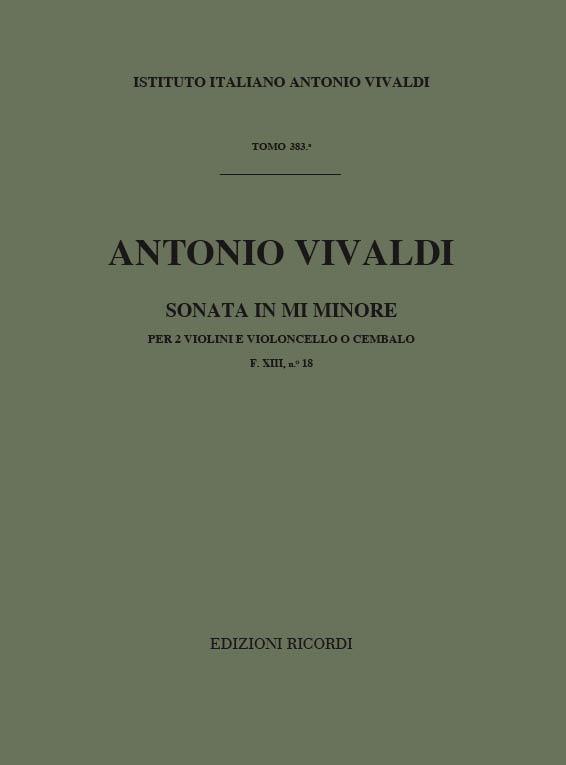Sonate Per Vl. E B.C.: Per 2 Vl.